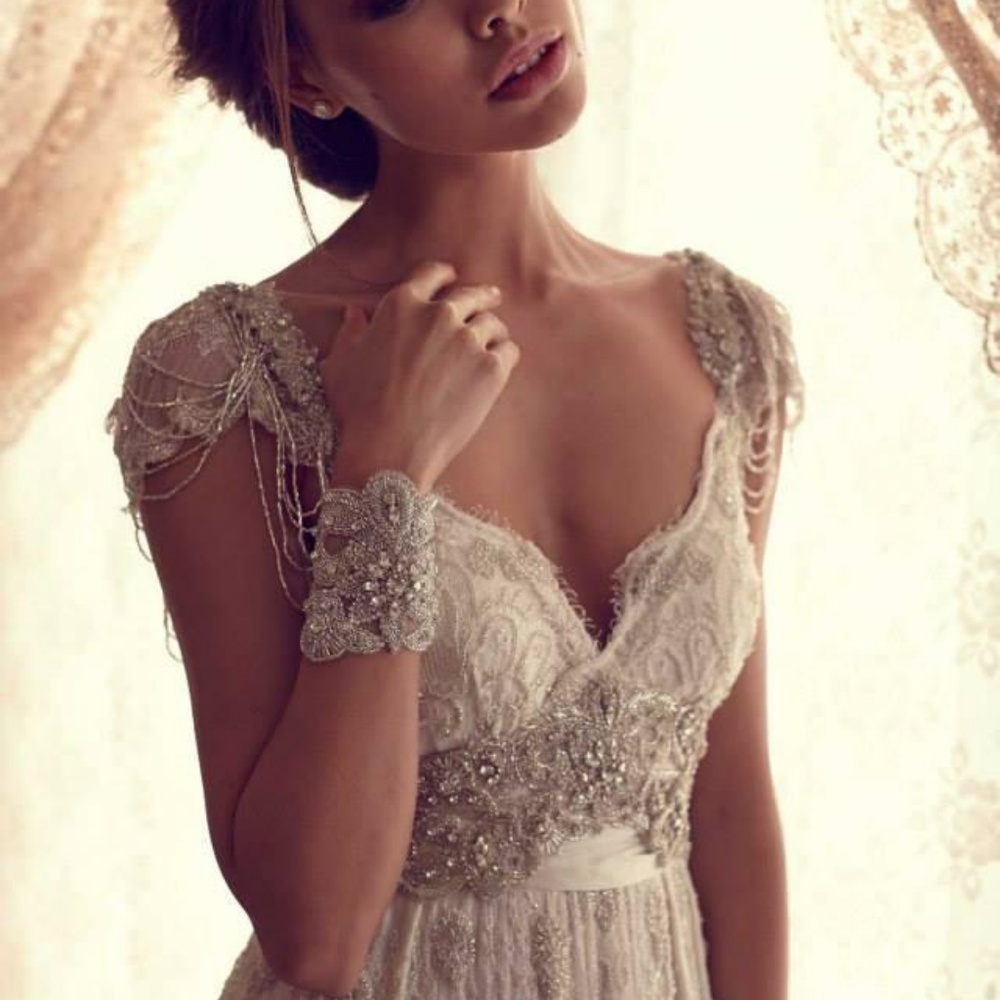 2014 Anna Campbell Inspired Vintage Wedding Dress